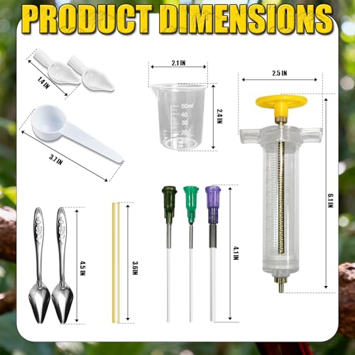Baby Bird Feeding Syringe Set, Small Pet Parrot Feeder Hand Feeding Tubes Kit, Parrot Feeder Tubes Measuring Tools, for Baby Birds Small Pet