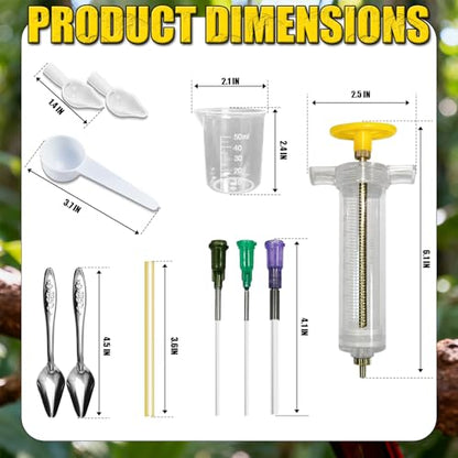 Baby Bird Feeding Syringe Set, Small Pet Parrot Feeder Hand Feeding Tubes Kit, Parrot Feeder Tubes Measuring Tools, for Baby Birds Small Pet