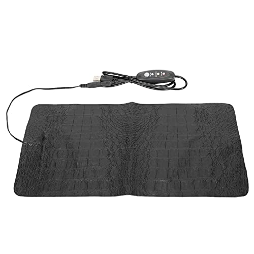 SUNGOOYUE Reptile Heat Mat, PU Leather Under Tank Heater with Temperature Control, Adjustable Heating Pad for Terrarium Use, Large Size for Tortoise Snake Lizard Gecko (Large Size) - size: Large Size