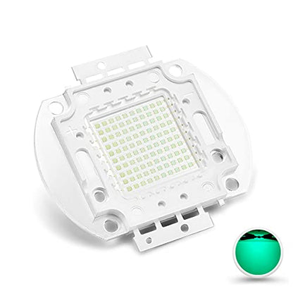 CHANZON High Power Led Chip 100W Cyan 490nm | (3000mA / DC 30V - 34V / 100 Watt) Super Bright Intensity SMD COB Light Emitter Components Diode Bulb Lamp Beads DIY Lighting - color: G) Cyan (490nm)