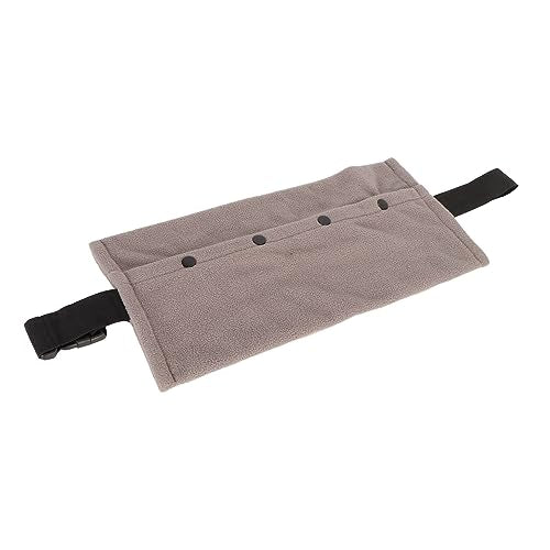 Travel Sling for Lizards, Soft Adjustable Strap, Reptile Sling Carrier, Ample Space for Traveling (Grey) - color: grey