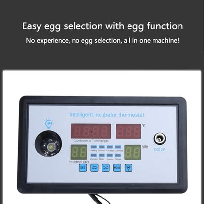Temperature Humidity Controller Thermostat for 12V 12W 220W Digital Display Multifunction Hygrometer