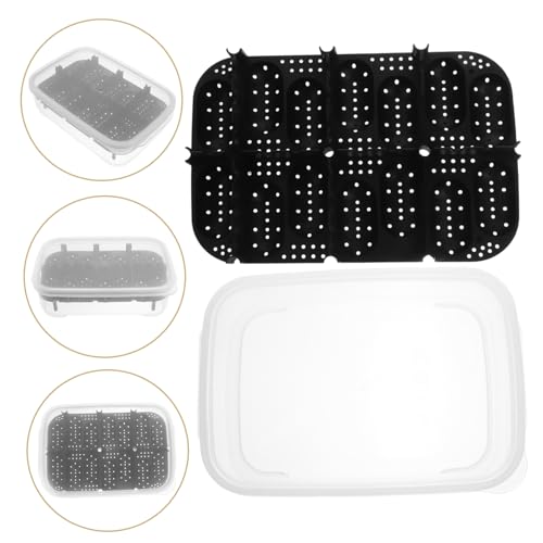 Professional Reptile Egg Incubator Box Compartments Transparent Cover and Premium for Snakes Lizards and Turtles Hatching for Pet Breeders