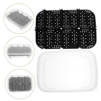 Professional Reptile Egg Incubator Box Compartments Transparent Cover and Premium for Snakes Lizards and Turtles Hatching for Pet Breeders