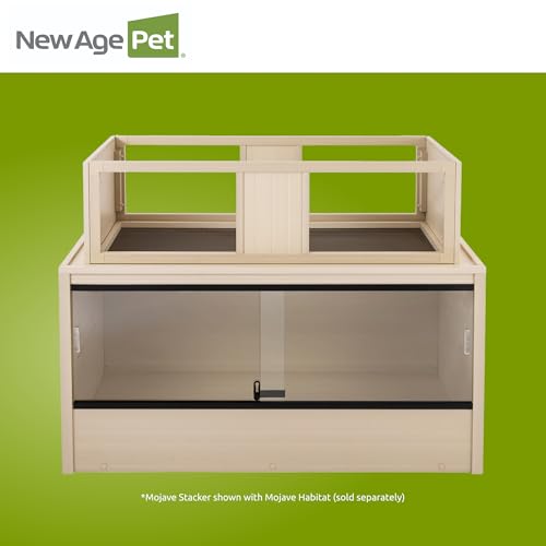 New Age Pet ECOFLEX Large Maple Mojave Stacker for Reptile Habitats | 10 Year Limited Manufacturer's Warranty | Stackable Design, Accommodates Lighting Set-Up - color: Tan, size: Large