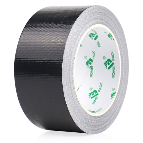BOMEI PACK Adhesive Black Aluminum Foil Heat Shield Tape Barrier 2in x 66ft, Fiberglass Thermal Insulation Reflective Material High Temp Protection 1Pack - size: 2inch x 66ft