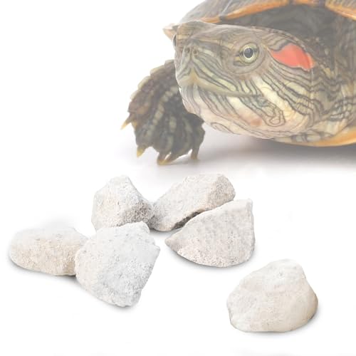 JOR Calcium Rocks for Turtles, Ideal for Shrimps, Crayfish, Hermit Crabs, and Snails, Water Conditioner for 14-Gallon Tank, Aquarium Décor, Approximately 0.5", 3-6 Pieces, 2 oz.