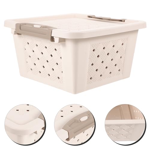 SUPVOX Hamster Carrier Box Small Pet Container Plastic Ventilated Cage for Travel Transport Guinea Pig Reptile Carrier Portable Animal Travel Cage