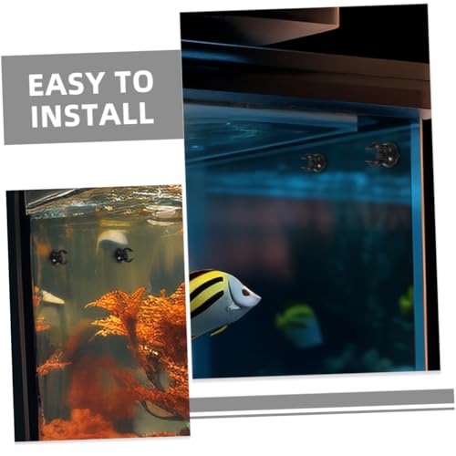 Toddmomy 12pcs Aquarium Suction Cups with Clips Secure Airline Tubing Decorations for Fish Tanks Shrimp Nests and Reptile Hammocks Easy Installation Firm Grip