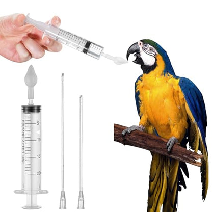 Baby Bird Feeding Syringe Baby Bird Feeding Kit Reusable Parrot Feedings Tubes Pet Parrot Milk Feedings Syringe Small Pet Syringes with Spoon Tip & Tubes for Small Dogs Cats Puppy Supplies