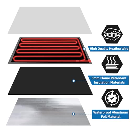 RV Holding Tank Heater Pad,3PK 12"x18" 120V RV Tank Heater Pad w/Thermostat | RV Water Tank Heater for Camper,Trailer,Motorhome,Marine,Up to 50Gals Fresh/Grey Water/Black Water,Automatic Prevent Freezing - style: 120V-3PCS