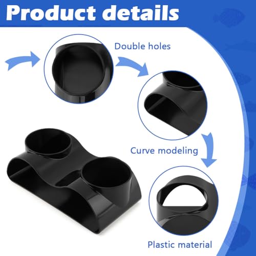 Aquarium Underground Tunnel Cave Fish & Shrimp Under Gravel Tunnel Aquarium Cave Hideout Shrimp and Fish Hiding Caves Shrimps Hideout(Size:Double Holes) - size: Double holes