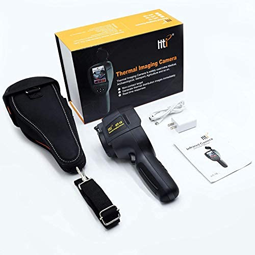 220 x 160 IR Resolution HTI Thermal Imager, Handheld 35200 Pixels Thermal Imaging Camera with 3.2" Color Display Screen(Battery Included) - size: HT-18:220 x 160