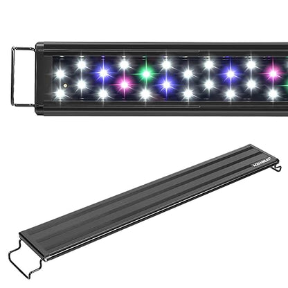AQUANEAT LED Aquarium Light Full Spectrum for 16 Inch to 20 Inch Fish Tank Light Fresh Water - size: 16"-20"