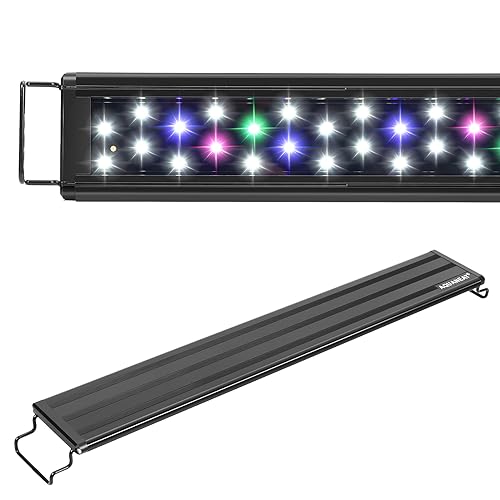 AQUANEAT LED Aquarium Light Full Spectrum 12 Inch Fish Tank Light Fresh Water - size: 11"-14"