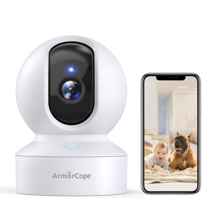 Pet Camera, 2K HD Dog Camera with Phone APP, 360° Pan/Tilt View Puppy Cam, One Click Call for Baby Monitor, MagivPix Night Vision,Motion Tracking Alarm with Cloud/Local SD,Home Indoor Security Cam - style: 1 Pack