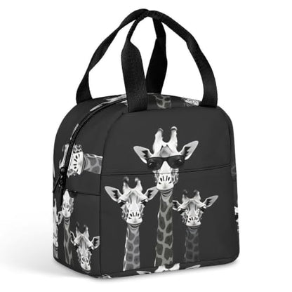 Giraffe Family Lunch Bag for Women Men | Insulated Lunch Box Leakproof Food Meal Containers Reusable Foldable 6L Capacity Lunch Tote Bags for Work Picnic Travel - color: style-15