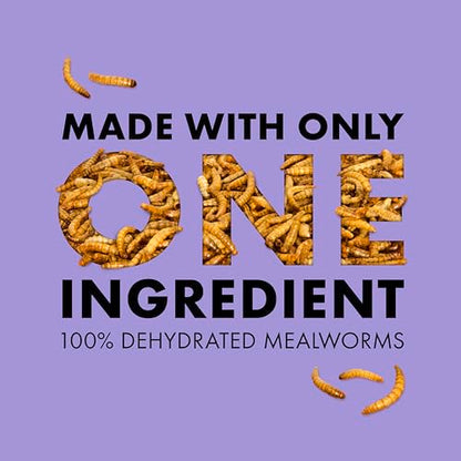Zilla Reptile Munchies, Mealworms, All-Natural, Dehydrated Mealworms, Ideal for Bearded Dragons, Leopard Geckos, Chameleons and other lizards, Resealable Bag | All-Natural, Dehydrated, Ideal for Bearded Dragons, Leopard Geckos, Chameleons and Other Lizard