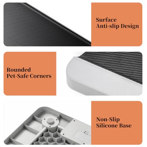 YauYik Digital Pet Scale, Baby Scale with Non-Slip Mat, Up to 40kg, Grey | 5 Units, LED Display, Hold Function, Accurate Weight Scale for Small Pets, Puppies, Kittens and Cats（Batteries Included） - color: Grey