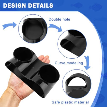 Aquarium Cave Tunnel, 2-Hole Fish Tank Hideout for Gravel Setup | Under-gravel aquarium tunnel cave for fish and shrimp hiding, resting, and viewing