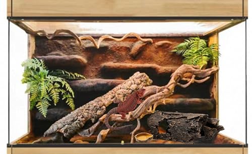 Large Reptile Hide Cave-Aquarium Decor for Snakes & Fish - size: Large
