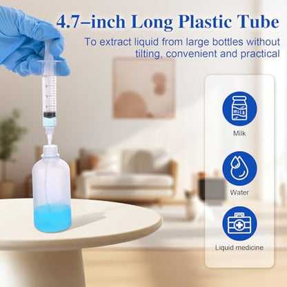 10 Pack 3ml Luer Lock Syringe - Syringes for Liquid with Soft Tube - Individually Pcakaged，Scientific Labs and Measuring, Refilling Inks - style: 3ml - 2.0mm Tube