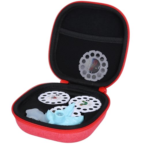 Aenllosi Hard Case for Moonlite Mini Projector Gift Pack fits upto 20 | EVA case construction, Water-resistant design, Dust-resistant design, Smooth zipper access, Carry handle, Case only - color: Red