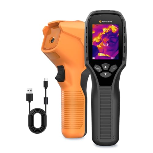 GT24S 320×240 UIRA-IR Thermal Camera with Thermometer Mode | 256×192 IR Sensor, Lightweight 198g Thermo Camera for HVAC & Home Inspection, 10h Battery Life, -4°F-1202°F, NETD<40mK, 25Hz