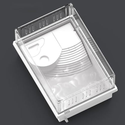 High Transparent Turtle Tank Removable Basking Platform with Drain Hole Household Desktop Terrarium for Reptiles Habitat