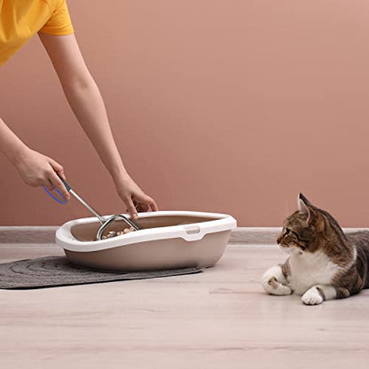 Sand Dipper Metal Cat Litter Scoop – Long Handle Cat Poop Scooper for Litter Box (15”), Heavy-Duty Stainless Steel Kitty Litter Scoop (Scoop) - size: 4 - Scoop
