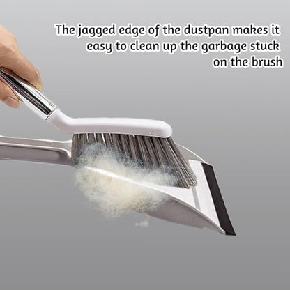 PINVNBY Mini Dustpan and Brush Set, Pet Cage Cleaner for Guinea Pigs Chinchillas Hamster Rabbits Hedgehogs etc, Hand Broom and Dustpan Set with Sand Scooper for Animals Waste (3 Pack White) - color: White