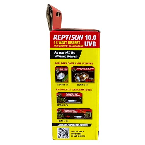 Zoo Med Reptisun 10.0 Uvb Mini Compact Fluorescent 13 Watt