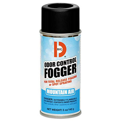 Big D 344 Odor Control Fogger, Mountain Air Fragrance-Kills odors from fire, flood, decomposition, skunk, cigarettes, musty smells-Ideal for use in cars, property management, hotels ,5 oz (Pack of 12)
