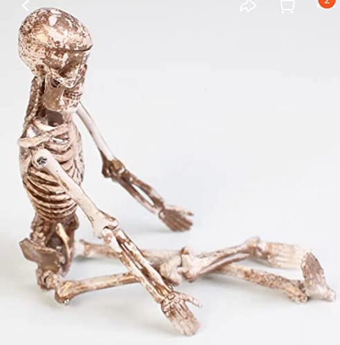 Aquarium Decor Fish Tank Decoration Ornament - Trendy Landscaping and Skull-Themed Resin Ornaments for Climbing Pets, Cannibal Fish, and Bottom-Dwelling Imitation Skeleton Bones.