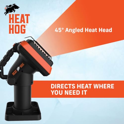 Heat Hog 4,000 BTU Portable Propane Radiant Space Heater, Indoor, Outdoor, Garage, Camping, Outdoor Sports, Boating, RVs, Angled Design, Gas Powered - size: 4,000 BTU