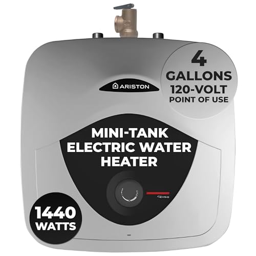 4 Gallon Capacity, 120-Volt – Ariston Andris Mini Tank Electric Water Heater – Heating Solution for Under Sink, RV, and Compact Spaces, Smart Boost for Versatile Heating, Simple Installation - style: 4 Gallon