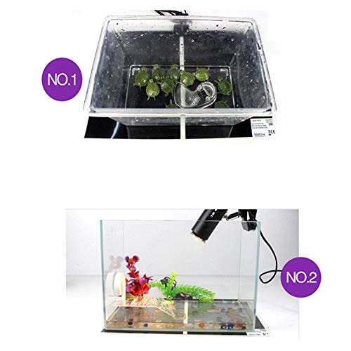 Tbrand Reptile Heating Pad with Temperature Adjustment, 110V 14W Heat Mat for Reptiles Tortoise Snakes Lizard Gecko Hermit Crab Turtle，Under Tank Heating Pad (14W(11inch*11inch)) - size: 14W(11inch*11inch)