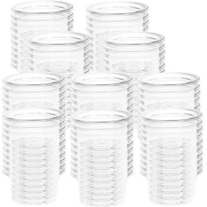 Small Gecko Food and Water Cups Plastic Feeder Cups, 100 Pack Feeding Bowls for Gecko Lizard and Other Small Pet, Capacity 1 oz