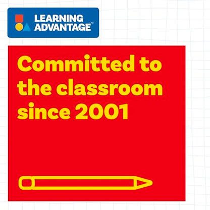 LEARNING ADVANTAGE Student Thermometers, Set of 10, Dual-Scale | Mercury-Free, Easy to Read, Indoor Science and Classroom Use