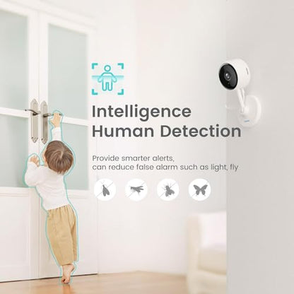 litokam Indoor Cameras for Home Security with Night Vision, Pet Cam with Phone App, Indoor Security Camera, Motion Detection, 2-Way Audio, WiFi Camara Home Cams 1080P - size: 1080P