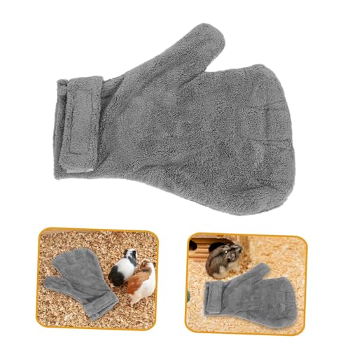 Hamster Anti-bite Gloves Bite Proof Pet Protective Gloves for Small Animals Gray for Handling Birds Parrots Chinchillas Safe Animal Care