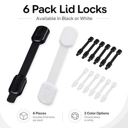 6 Pack Reptile Terrarium Lid Locks, Adhesive Screen Cover Clips for Snake, Gecko, Lizard and Turtle Enclosures, White - color: 6 Pcs White-Long