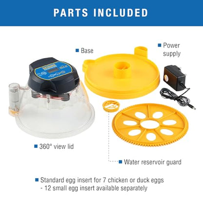 Brinsea Mini II Advance Incubator with Automatic Turner for Hatching 7 Eggs | 50+ years of expertise! Set-and-forget automatic incubator with digital countdown gives your eggs the best chance to hatch - size: 7 Eggs