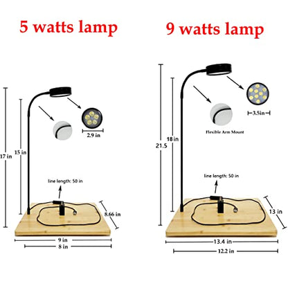 AREPK Aquarium & Terrarium Light, Full Spectrum LED with Auto On/Off Timer | Fits Various Tank Shapes; For Tanks Under 3 Gallons, Betta Tanks, Moss, Succulents, Carnivorous Plants and Mini Landscapes