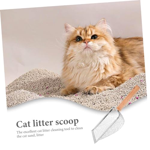 Cat Litter Scoop with Handle Ergonomic Non Slip Design for Easy Waste Cleaning Cat Litter Boxes Durable and Easy to Shovel for Cats and Reptiles