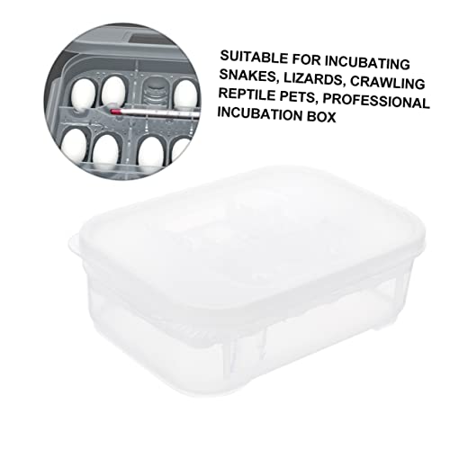 VANZACK Reptile Incubation Box with Design Lightweight Hatching Container for Snakes and Lizards Efficient Capacity Reptile Breeding Hatchery