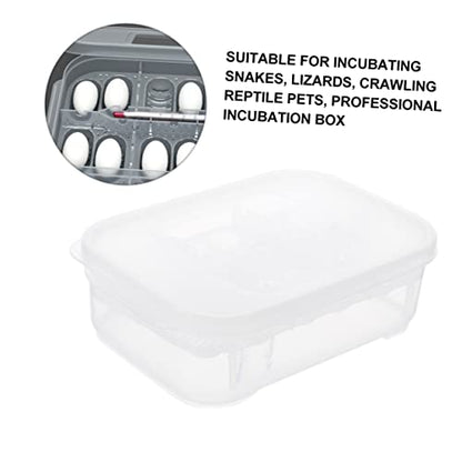 VANZACK Reptile Incubation Box with Design Lightweight Hatching Container for Snakes and Lizards Efficient Capacity Reptile Breeding Hatchery