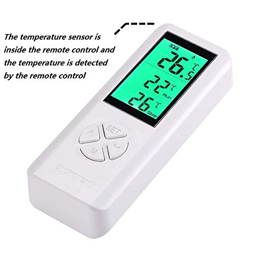 DIGITEN Wireless Temperature Controlled Outlet, Digital Plug-in Thermostat with Remote Control, Built-in Temp Sensor, Heating & Cooling for A/C, Fans, Heaters (Remote Detects Temperature)