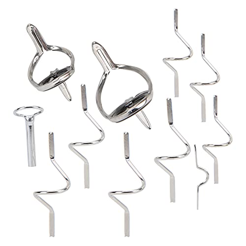 VGEBY Fly Rod Set,Fly Fishing Angling Repair Tool Stainless Steel Strong Double Buckle Ring Different Size Fishing Accessories