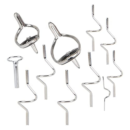 VGEBY Fly Rod Set,Fly Fishing Angling Repair Tool Stainless Steel Strong Double Buckle Ring Different Size Fishing Accessories